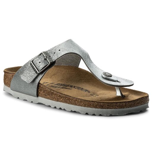 Zehentrenner Birkenstock Gizeh Bs 1008664 Silberfarben