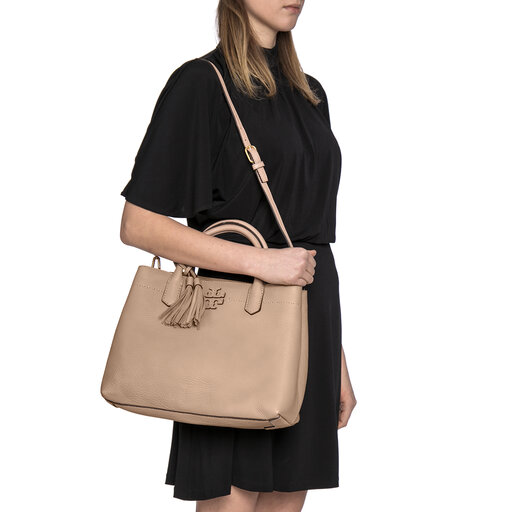 Tory burch mcgraw triple hotsell compartment satchel