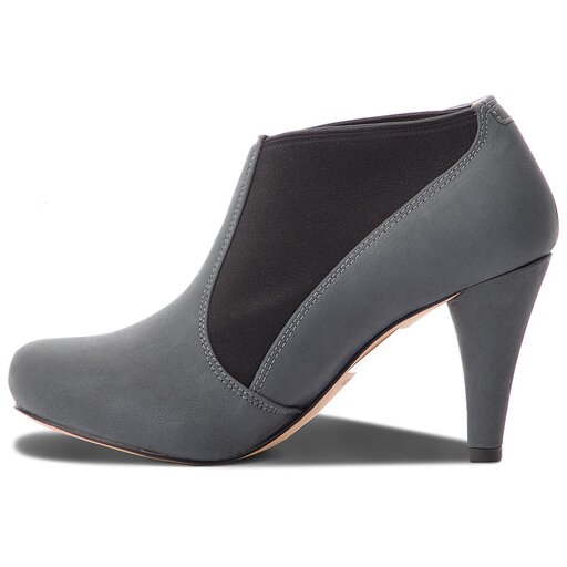 Bottines Clarks Dalia Pearl 261385734 Dark Grey Nubuck chaussures
