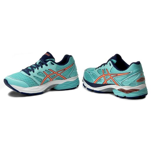 Chaussures Asics Gel Pulse 8 T6E6N Aqua Splash Flash Coral Indigo