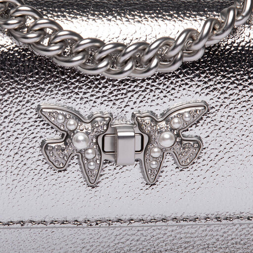 Handtasche Pinko Free Flight Mini Bubbles C AI 20 21 PLTT 1P21ST Y65Z Silberfarben de.eschuhe.ch