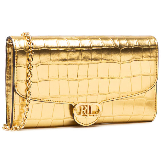 Ralph Lauren Handtasche Gold Handtasche Ralph Lauren Braun Damen