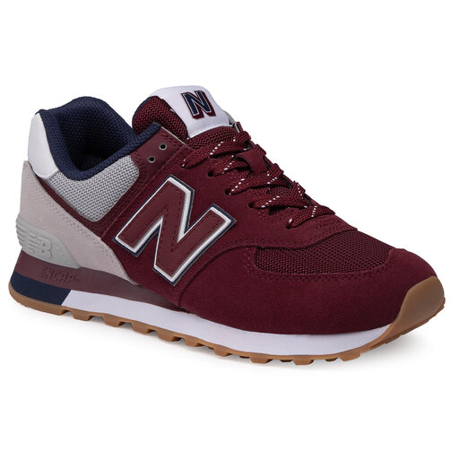 Sneakersy New Balance ML574GRD Bordowy