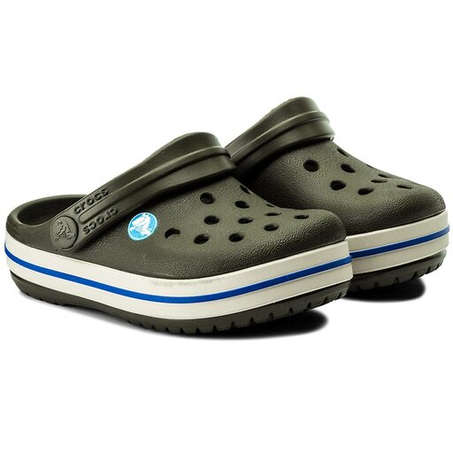Pantoletten Crocs Crocband Clog K 204537 Grun eschuhe