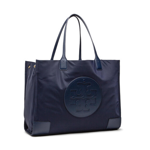 Handtasche Tory Burch Ella Tote 87116 Dunkelblau eschuhe