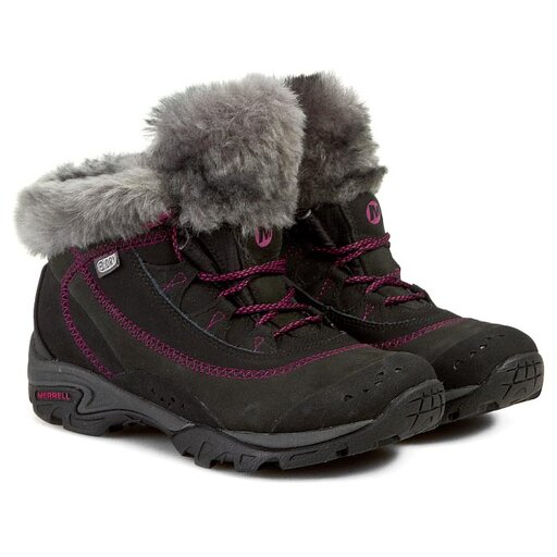 Botas de trekking Merrell Snowbound Drift Mid Wtpf J48362 Negro zapatos.es