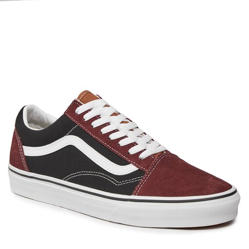 Vans nere sale e bordeaux