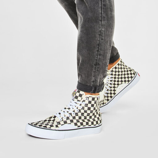 Vans av store classic high checkerboard