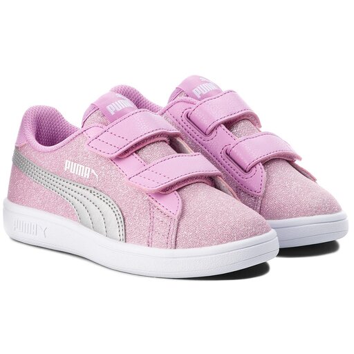 Laisvalaikio batai Puma Smash V2 Glitz GlamV Ps 367378 02 Orchid/Puma  Silver • Www.eavalyne.lt