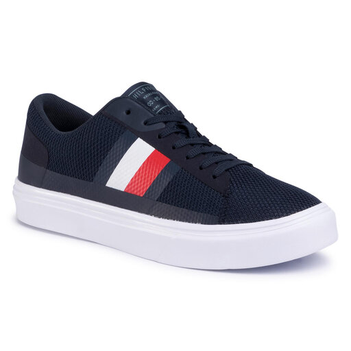 Sneakers Tommy Hilfiger Lightweight Stripes Knit FM0FM02689 Bleu marine chaussures