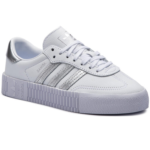 Adidas sambarose silver top