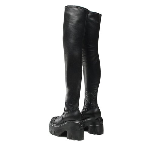 もり Elastyczne muszkieterki na prostej podeszwie GILLIAN