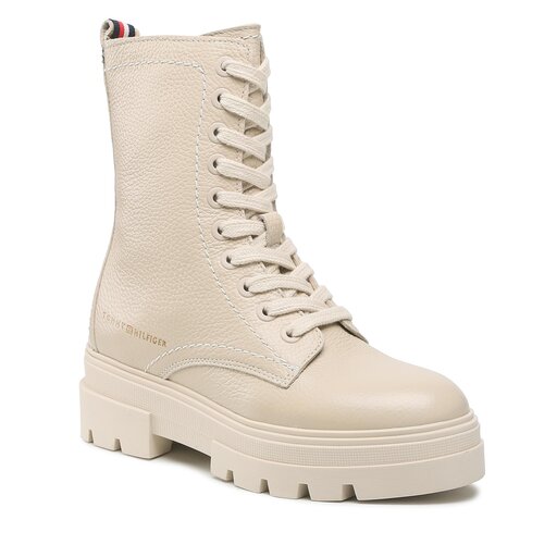 Stiefeletten Tommy Hilfiger Monochromatic Lace Up Boot FW0FW06732