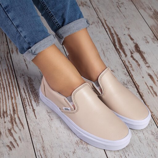 Lurex gore top slip on vans