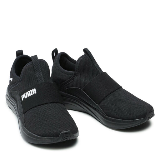 puma black slip on