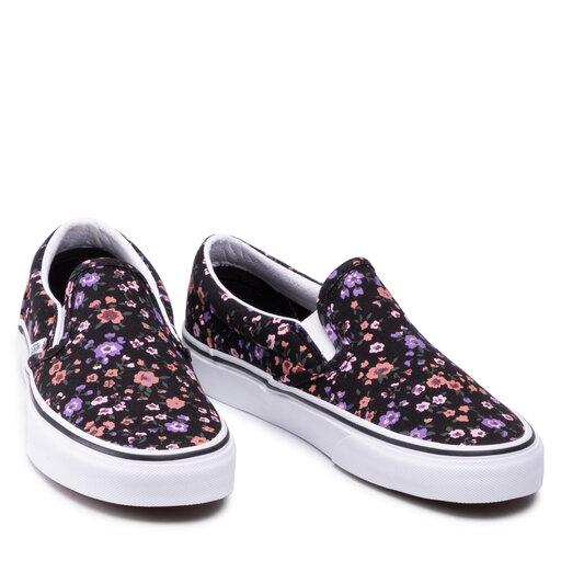 slip on vans flowers