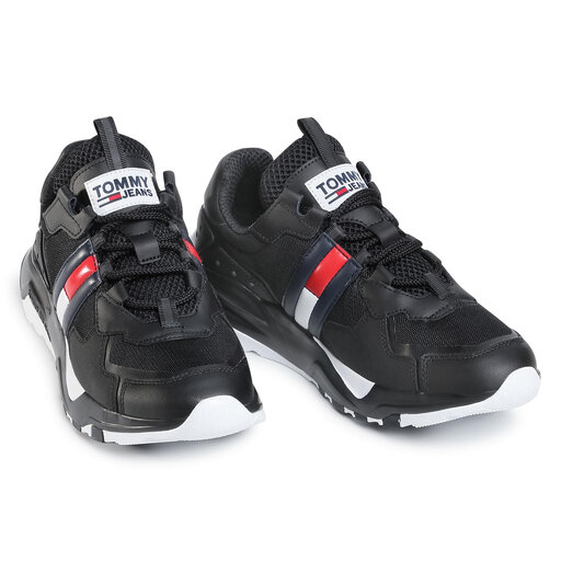 Zapatillas Tommy Jeans Cool Runner EM0EM00484 Negro zapatos.es