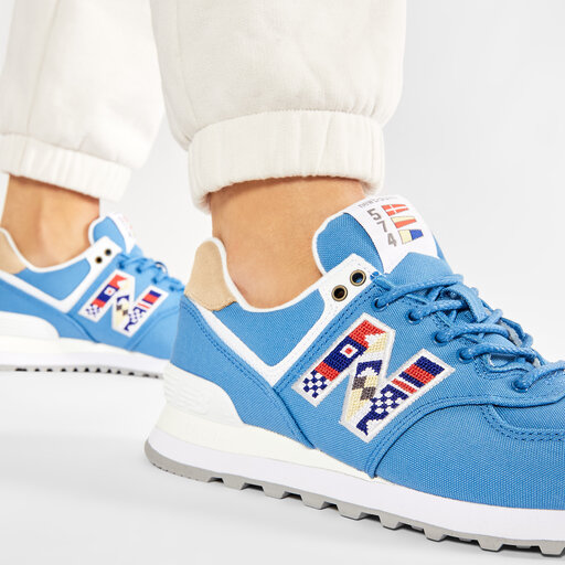 Sneakersy New Balance WL574SOG Niebieski