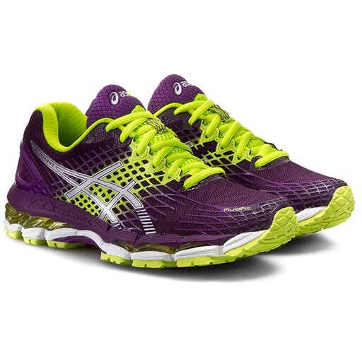 Buty Asics Gel Nimbus 17 T557N Plum Silver Flash Yellow eobuwie