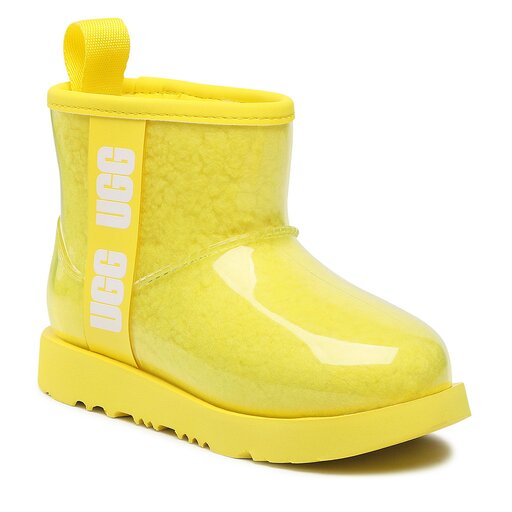 Bottes de neige Ugg Kids Classic Clear Mini II 1112386K Jaune chaussures