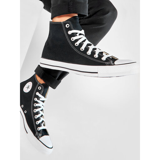 Converse black black sales