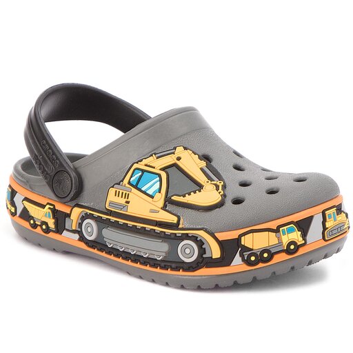 Pantoletten Crocs Cb Fun Lab Graphic Clg K 204983 Grau eschuhe