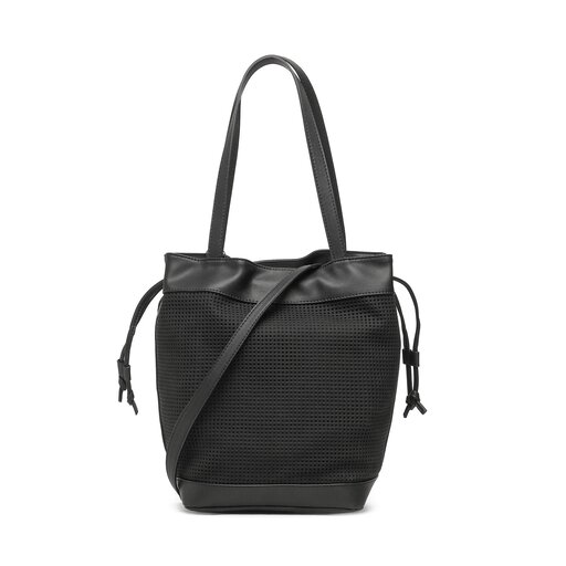 Calvin Klein Re Lock Drawstring Bag Perf K60K610635 Ck Black BAX