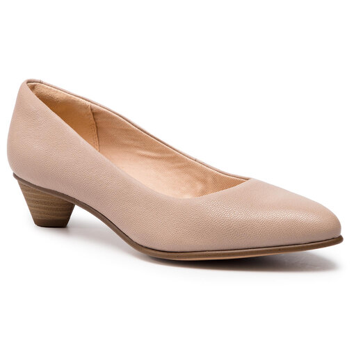 Polobotky Clarks Mena Bloom 261389294 Sand Leather eobuv.cz