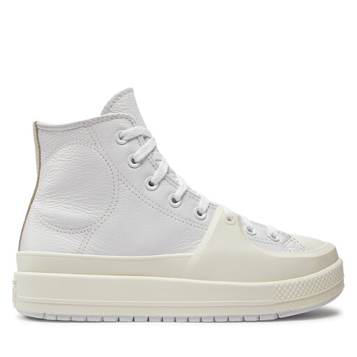 Ladies grey leather converse top
