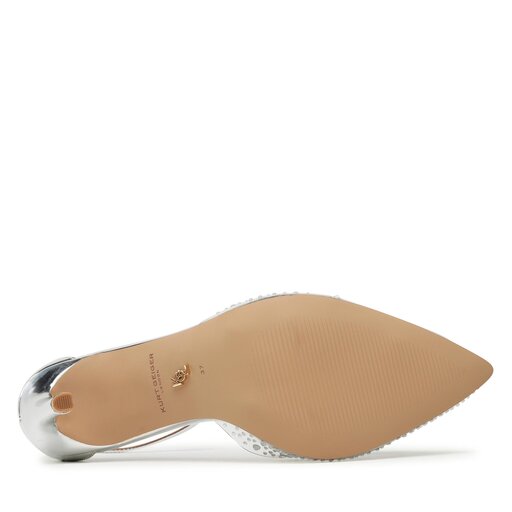 Szpilki Kurt Geiger 225-Crystal Vinyl 9989663999 Srebrny