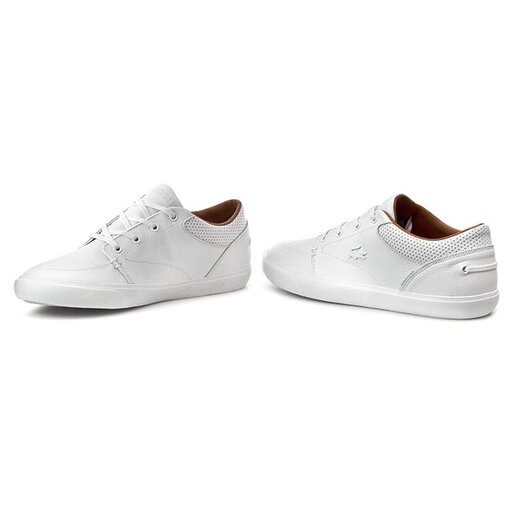 Lacoste bayliss clearance leather sneakers white