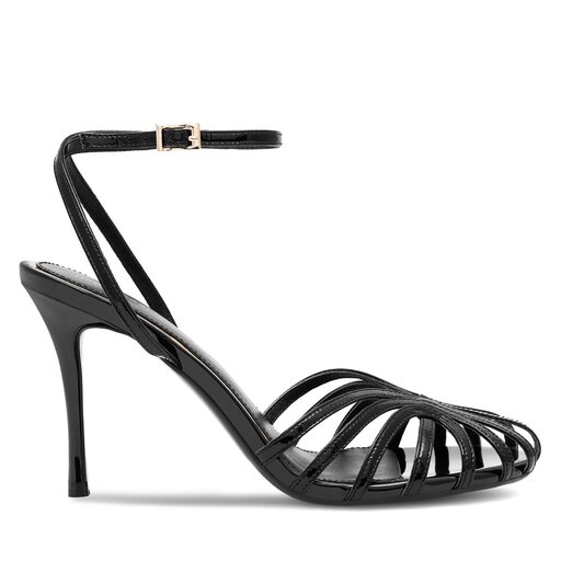 Sandales a talons aiguilles pour femmes Couleur Noir chaussures