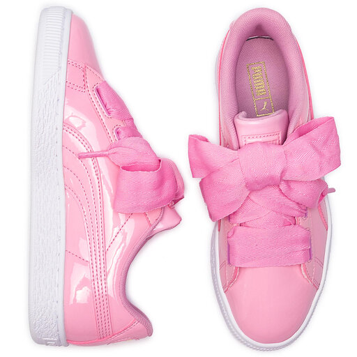 Sneakers Puma Basket Heart Patent Jr 03 Prism Pink/Pcoat/Gold/White • Www.zapatos.es