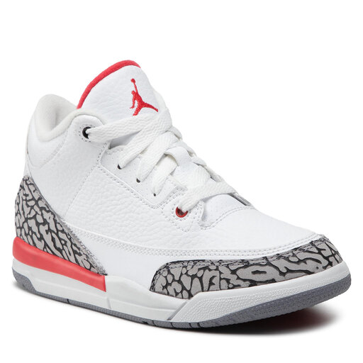 NIKE Air Jordan 3 Retro 26cm ホワイト/レッド NIKE ナイキ AIR JORDAN 3 エアジョーダン レトロ ファイヤー