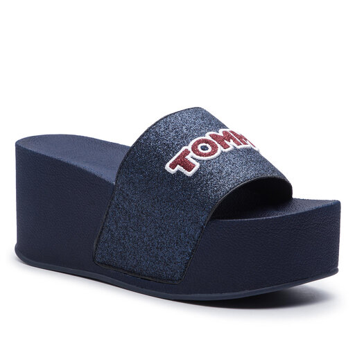 Chanclas Tommy Hilfiger Glitter Detail High Pool Slide FW0FW04241