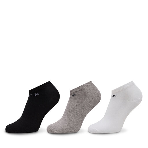 Lot de 3 paires de chaussettes basses unisexe Converse E747A 3010 Blanc chaussures