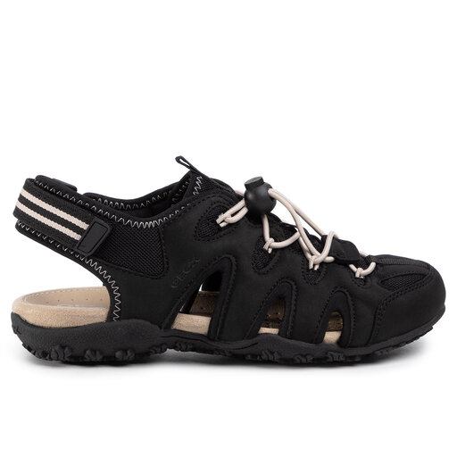 Sandalen Geox D Strel B D0225B 0EK15 C9999 Schwarz