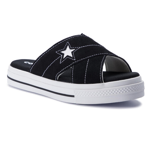 Pantoletten Converse One Star Sandal Slip 564143C Schwarz eschuhe