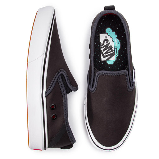 vans comfycush slip on black