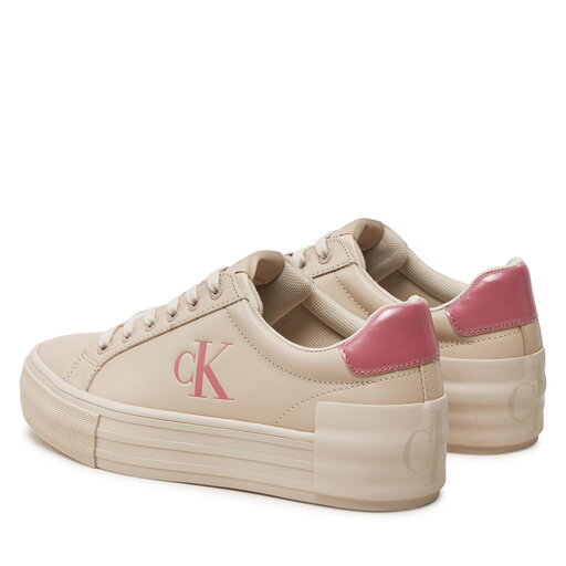 Снікерcи Calvin Klein Jeans Vulc Flatform YW0YW01613 Écru | evzuttya.com.ua