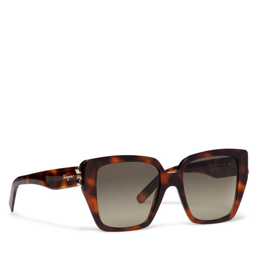 Occhiali da sole Salvatore Ferragamo SF968S Marrone escarpe