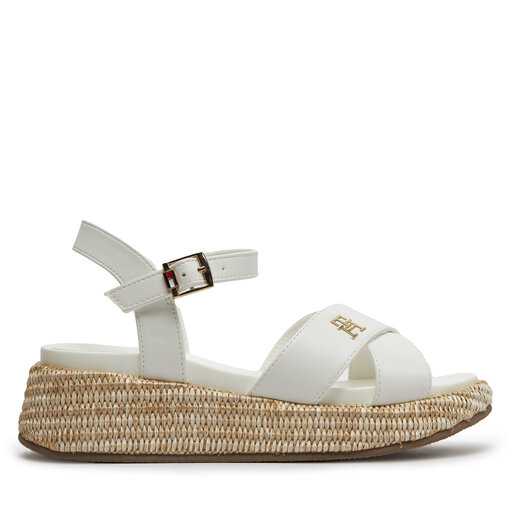 Espadrilles Tommy Hilfiger Platform Sandal T3A2 33264 0326 S Blanc chaussures
