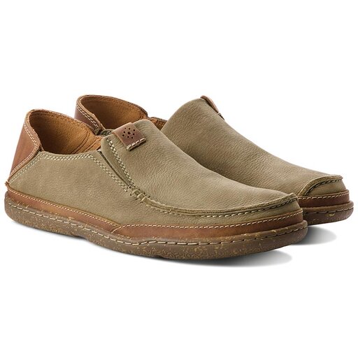 Scarpe basse Clarks Trapell Form 261150617 Olive Nubuck escarpe