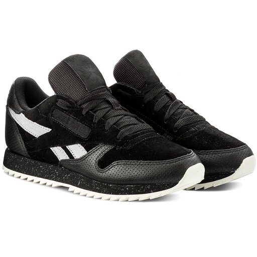 Boty Reebok Cl Lthr Ripple Sm BS9726 Black Cool Shadow Chalk