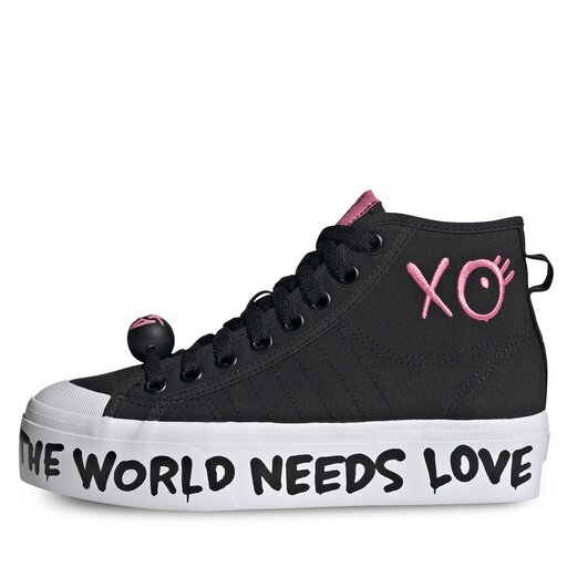 Снікерcи adidas Nizza Platform Mid Shoes HQ6867 Чорний | evzuttya