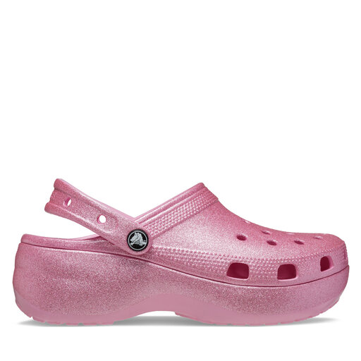 Chanclas Crocs Classic Platform Glitter Clog W 207241 Rosa zapatos.es