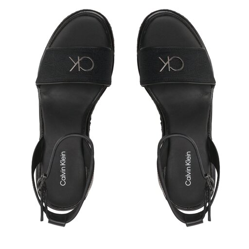 Espadrile Calvin Klein Wedge 50Hh W/Hw HW0HW01490 Crna