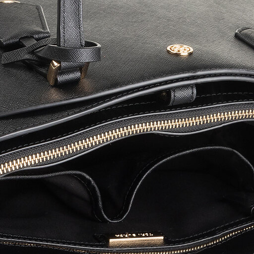 Tory burch robinson small tote black outlet