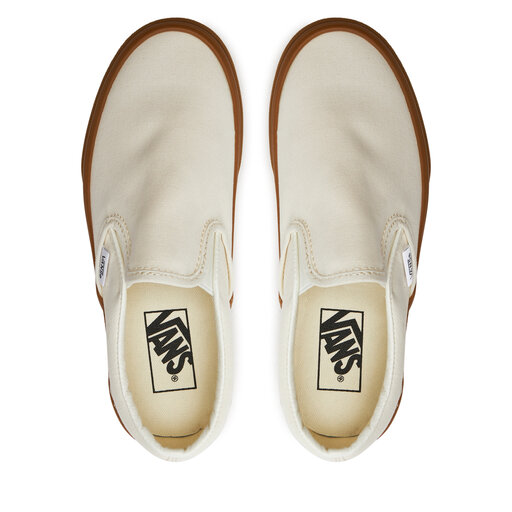Vans classic slip on gum sole top