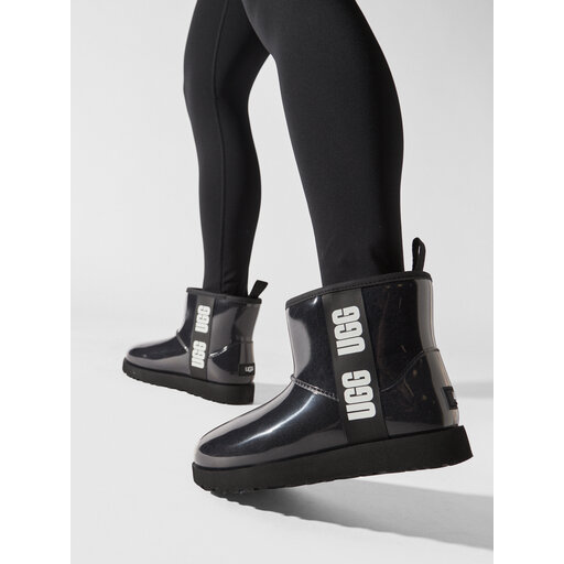 UGG W CLASSIC CLEAR MINI ブラック 7 UGG Classic Clear Mini BLACK 20FW-I（アグ クラシック クリア